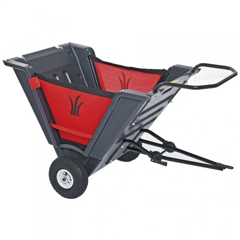 Skládací tažený vozík za traktory s tažným zařízením, nosnost 50 kg, objem 150 l